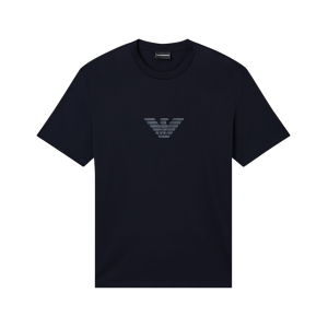 Giorgio Armani Emporio Armani für Herren. EM004583_AF13669 Marineblaues Pima-T-Shirt (XXL), Lässig, Baumwolle, Kurzarm Giorgio Armani Emporio Armani für Herren. EM004583_AF13669 Marineblaues Pima-T-Shirt (XXL), Lässig, Baumwolle, Kurzarm