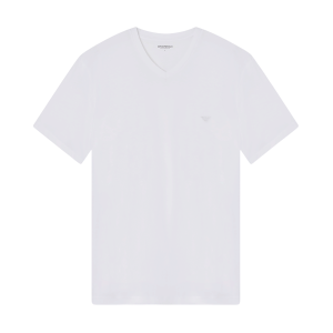 Giorgio Armani Emporio Armani für Herren. EM000378_AF20672 T-Shirt V-Ausschnitt weiß (S), Lässig, Baumwolle, Kurzarm Giorgio Armani Emporio Armani für Herren. EM000378_AF20672 T-Shirt V-Ausschnitt weiß (S), Lässig, Baumwolle, Kurzarm