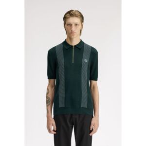 Fred Perry für Herren. K2310 Polo grünes Paneel (L), Lässig, Baumwolle, Kurzarm Fred Perry für Herren. K2310 Polo grünes Paneel (L), Lässig, Baumwolle, Kurzarm