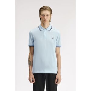 Fred Perry für Herren. M3600 Polo Twin Tipped blau (S), Lässig, Baumwolle, Kurzarm Fred Perry für Herren. M3600 Polo Twin Tipped blau (S), Lässig, Baumwolle, Kurzarm