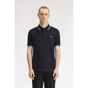 Fred Perry für Herren. M3600 Polo Twin Tipped navy (S), Lässig, Baumwolle, Kurzarm, Marine Fred Perry für Herren. M3600 Polo Twin Tipped navy (S), Lässig, Baumwolle, Kurzarm, Marine