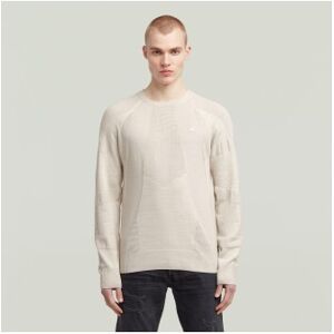 G-Star für Herren. D26777-C259-G908 3D geripptes Sweatshirt Biker beige (XL), Lässig, Acryl, Bio-Baumwolle, Nachhaltig G-Star für Herren. D26777-C259-G908 3D geripptes Sweatshirt Biker beige (XL), Lässig, Acryl, Bio-Baumwolle, Nachhaltig