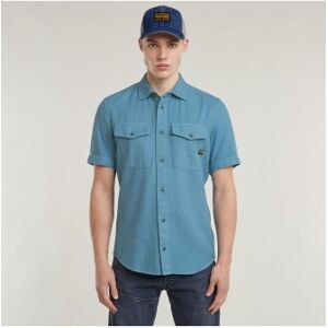 G-Star für Herren. D19751-D454-H055 Marine Slim Hemd blau (M), Lässig, Kurzarm, Bio-Baumwolle, Nachhaltig G-Star für Herren. D19751-D454-H055 Marine Slim Hemd blau (M), Lässig, Kurzarm, Bio-Baumwolle, Nachhaltig