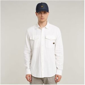 G-Star für Herren. D24963-D454-C073 Marine Slim Hemd weiß (XXL), Lässig, Langarm, Bio-Baumwolle, Nachhaltig G-Star für Herren. D24963-D454-C073 Marine Slim Hemd weiß (XXL), Lässig, Langarm, Bio-Baumwolle, Nachhaltig