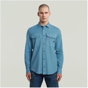G-Star für Herren. D24963-D454-H055 Marine Slim Hemd blau (XL), Lässig, Langarm, Bio-Baumwolle, Nachhaltig G-Star für Herren. D24963-D454-H055 Marine Slim Hemd blau (XL), Lässig, Langarm, Bio-Baumwolle, Nachhaltig