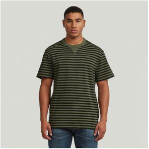 G-Star für Herren. D25961-D979-J035 Nifous Streifen-T-Shirt grün (L), Lässig, Baumwolle, Kurzarm G-Star für Herren. D25961-D979-J035 Nifous Streifen-T-Shirt grün (L), Lässig, Baumwolle, Kurzarm