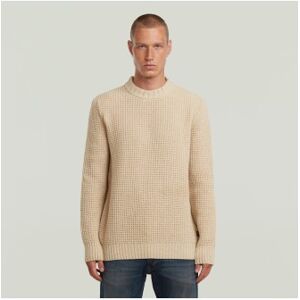 G-Star für Herren. D23536-D170-1214 Grober beiger Pullover (S), Lässig, Wolle G-Star für Herren. D23536-D170-1214 Grober beiger Pullover (S), Lässig, Wolle