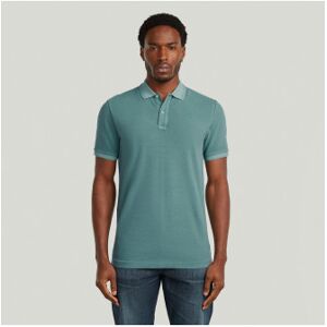 G-Star für Herren. D11595-D756-H888 Polo Dunda Overdyed Slim grün (L), Lässig, Baumwolle, Kurzarm G-Star für Herren. D11595-D756-H888 Polo Dunda Overdyed Slim grün (L), Lässig, Baumwolle, Kurzarm