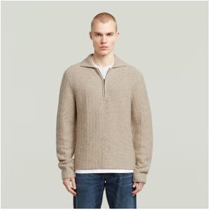 G-Star für Herren. D26740-D754-1214 Beigefarbener Pullover mit Kragen (XS), Lässig, Polyamid, Langarm G-Star für Herren. D26740-D754-1214 Beigefarbener Pullover mit Kragen (XS), Lässig, Polyamid, Langarm