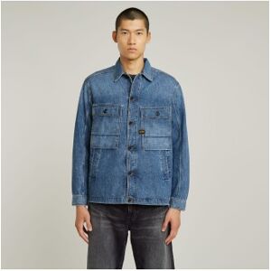 G-Star für Herren. D26462-D934-H128 Mosa blaues Überhemd (S), Lässig, Denim, Langarm, Bio-Baumwolle, Nachhaltig G-Star für Herren. D26462-D934-H128 Mosa blaues Überhemd (S), Lässig, Denim, Langarm, Bio-Baumwolle, Nachhaltig