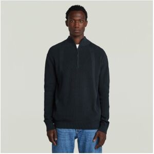 G-Star für Herren. D26726-C868-C742 Struktur Halber marineblauer Pullover (XS), Lässig, Baumwolle, Langarm G-Star für Herren. D26726-C868-C742 Struktur Halber marineblauer Pullover (XS), Lässig, Baumwolle, Langarm
