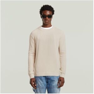 G-Star für Herren. D26781-C868-1603 Rippenstrickpullover mit beiger Struktur (M), Lässig, Baumwolle G-Star für Herren. D26781-C868-1603 Rippenstrickpullover mit beiger Struktur (M), Lässig, Baumwolle