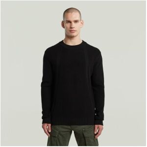 G-Star für Herren. D26781-C868-6484 Rippenstrickpullover mit schwarzer Struktur (XS), Lässig, Baumwolle G-Star für Herren. D26781-C868-6484 Rippenstrickpullover mit schwarzer Struktur (XS), Lässig, Baumwolle