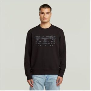 G-Star für Herren. D27094-E209-6484 Text Graphic Sweatshirt schwarz (XL), Lässig, Baumwolle G-Star für Herren. D27094-E209-6484 Text Graphic Sweatshirt schwarz (XL), Lässig, Baumwolle