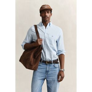 Gant für Herren. 3250082 Blaues Hemd aus Leinenmischung (XXL), Lässig, Langarm Gant für Herren. 3250082 Blaues Hemd aus Leinenmischung (XXL), Lässig, Langarm