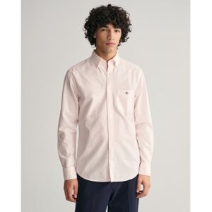 Gant für Herren. 3000230 Regulär geschnittenes Oxford-Hemd in Rosa mit feinen Streifen (3XL), Lässig, Baumwolle, Klassisch, Langarm Gant für Herren. 3000230 Regulär geschnittenes Oxford-Hemd in Rosa mit feinen Streifen (3XL), Lässig, Baumwolle, Klassisch, Langarm