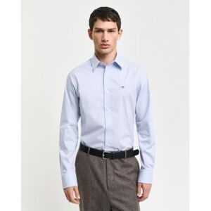 Gant für Herren. 3240171 Slim Fit Popeline Stretch Popeline Hemd blau (M), Lässig, Baumwolle, Langarm Gant für Herren. 3240171 Slim Fit Popeline Stretch Popeline Hemd blau (M), Lässig, Baumwolle, Langarm