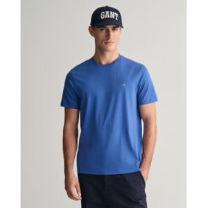 Gant für Herren. 2003184 Schild T-shirt blau (M), Lässig, Baumwolle, Kurzarm Gant für Herren. 2003184 Schild T-shirt blau (M), Lässig, Baumwolle, Kurzarm