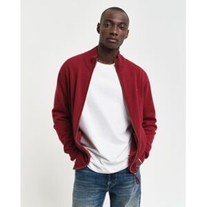 Gant für Herren. 87214 Strickjacke aus sehr feiner Schafwolle mit burgunderfarbenem Reißverschluss (XL), Lässig, Bordeaux Gant für Herren. 87214 Strickjacke aus sehr feiner Schafwolle mit burgunderfarbenem Reißverschluss (XL), Lässig, Bordeaux