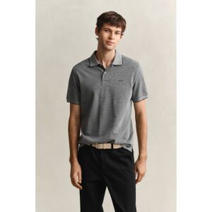 Gant für Herren. 2014102 Zweifarbiges graues Poloshirt (XL), Lässig, Baumwolle, Kurzarm Gant für Herren. 2014102 Zweifarbiges graues Poloshirt (XL), Lässig, Baumwolle, Kurzarm