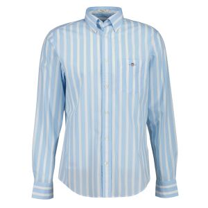 Gant für Herren. 3260012 Reg Classic Popeline Breitstreifen blau (XL), Lässig, Baumwolle, Klassisch, Kurzarm, Langarm Gant für Herren. 3260012 Reg Classic Popeline Breitstreifen blau (XL), Lässig, Baumwolle, Klassisch, Kurzarm, Langarm