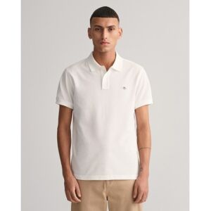 Gant für Herren. 2220 Piqué Slim Fit Shield Poloshirt weiß (M), Lässig, Baumwolle, Klassisch, Kurzarm Gant für Herren. 2220 Piqué Slim Fit Shield Poloshirt weiß (M), Lässig, Baumwolle, Klassisch, Kurzarm