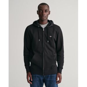 Gant für Herren. 2007059 Shield Kapuzenpullover mit Reißverschluss schwarz (S), Lässig, Baumwolle Gant für Herren. 2007059 Shield Kapuzenpullover mit Reißverschluss schwarz (S), Lässig, Baumwolle