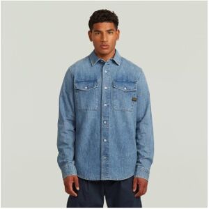 G-Star für Herren. D29312-D252-H090 Marine Denim Slim Slim Hemd blau (S), Lässig, Baumwolle, Langarm G-Star für Herren. D29312-D252-H090 Marine Denim Slim Slim Hemd blau (S), Lässig, Baumwolle, Langarm