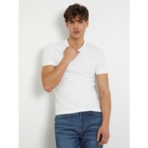 Guess für Herren. M2YI72I3Z14 T-Shirt mit kleinem weißen Logo (S), Lässig, Baumwolle, Kurzarm Guess für Herren. M2YI72I3Z14 T-Shirt mit kleinem weißen Logo (S), Lässig, Baumwolle, Kurzarm
