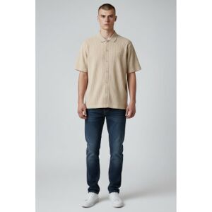 Guess für Herren. M6GP09K3078 Polo Yarn Dyed Waffle grünlich-beige (S), Lässig, Polyester, Kurzarm Guess für Herren. M6GP09K3078 Polo Yarn Dyed Waffle grünlich-beige (S), Lässig, Polyester, Kurzarm