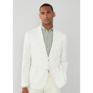 Hackett London für Herren. HM443303 Weißer einfarbiger Blazer (42/32), Baumwolle, Klassisch Hackett London für Herren. HM443303 Weißer einfarbiger Blazer (42/32), Baumwolle, Klassisch