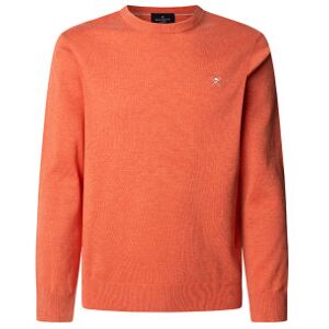 Hackett London für Herren. HM703312 Pullover aus Baumwolle und korallenrotem Seidenstoff (XXL), Lässig Hackett London für Herren. HM703312 Pullover aus Baumwolle und korallenrotem Seidenstoff (XXL), Lässig
