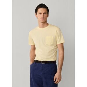 Hackett London für Herren. HM5000101 GMD POCKET TEE gelb (M), Lässig, Baumwolle, Kurzarm Hackett London für Herren. HM5000101 GMD POCKET TEE gelb (M), Lässig, Baumwolle, Kurzarm