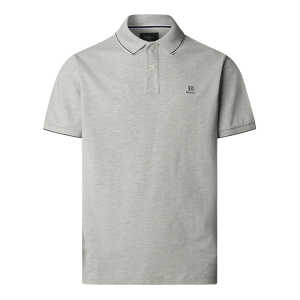 Hackett London für Herren. HM5600136 Heritage Tipped Poloshirt grau (M), Lässig, Baumwolle, Kurzarm Hackett London für Herren. HM5600136 Heritage Tipped Poloshirt grau (M), Lässig, Baumwolle, Kurzarm