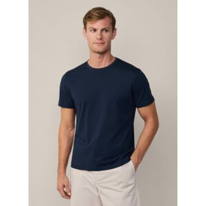 Hackett London für Herren. HM500775 Klassisches navyfarbenes T-Shirt in Pimapassform (XXL), Lässig, Baumwolle, Kurzarm, Marine Hackett London für Herren. HM500775 Klassisches navyfarbenes T-Shirt in Pimapassform (XXL), Lässig, Baumwolle, Kurzarm, Marine