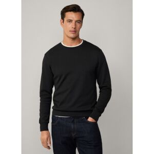Hackett London für Herren. HM581165 Klassisch geschnittenes Sweatshirt schwarz (S), Lässig, Baumwolle, Langarm Hackett London für Herren. HM581165 Klassisch geschnittenes Sweatshirt schwarz (S), Lässig, Baumwolle, Langarm