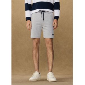 Hackett London für Herren. HM5800078 Graue Logo-Fleece-Shorts (L), Lässig, Baumwolle Hackett London für Herren. HM5800078 Graue Logo-Fleece-Shorts (L), Lässig, Baumwolle