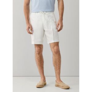 Hackett London für Herren. HM8000010 Weiße Bermuda-Shorts aus Leinen (34), Klassisch Hackett London für Herren. HM8000010 Weiße Bermuda-Shorts aus Leinen (34), Klassisch