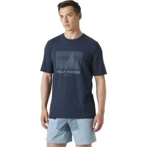 Helly Hansen für Herren. 34419 Hp Race Grafik-T-Shirt navy (M), Lässig, Baumwolle, Kurzarm, Marine Helly Hansen für Herren. 34419 Hp Race Grafik-T-Shirt navy (M), Lässig, Baumwolle, Kurzarm, Marine