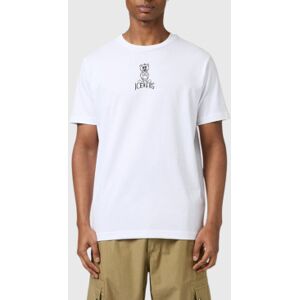 Iceberg für Herren. 25EI1P0F0186306 Weißes Logo-T-Shirt (XXL), Lässig, Baumwolle, Kurzarm Iceberg für Herren. 25EI1P0F0186306 Weißes Logo-T-Shirt (XXL), Lässig, Baumwolle, Kurzarm