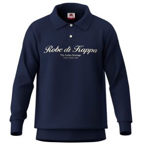 Robe di Kappa für Herren. 631373W Marinefarbenes Logo-Poloshirt (S), Lässig, Baumwolle, Langarm Robe di Kappa für Herren. 631373W Marinefarbenes Logo-Poloshirt (S), Lässig, Baumwolle, Langarm