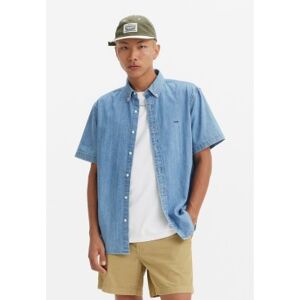 Levi's für Herren. A9161-0007 Authentisches blaues Hemd (L), Lässig, Baumwolle, Kurzarm Levi's für Herren. A9161-0007 Authentisches blaues Hemd (L), Lässig, Baumwolle, Kurzarm