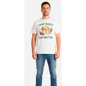 MC2 Saint Barth für Herren. ARN0004 T-shirt Panettone weiß (XL), Lässig, Baumwolle, Kurzarm MC2 Saint Barth für Herren. ARN0004 T-shirt Panettone weiß (XL), Lässig, Baumwolle, Kurzarm