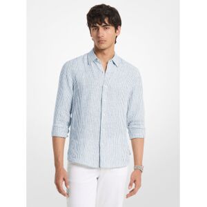 Michael Kors für Herren. CS64005GXE Blaues Leinenhemd (L), Lässig, Langarm Michael Kors für Herren. CS64005GXE Blaues Leinenhemd (L), Lässig, Langarm
