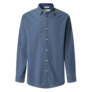 Pepe Jeans für Herren. PM3091187 Penn blaues Hemd (L), Lässig, Baumwolle, Langarm Pepe Jeans für Herren. PM3091187 Penn blaues Hemd (L), Lässig, Baumwolle, Langarm