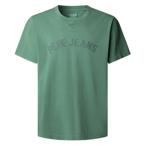 Pepe Jeans für Herren. PM5010295 Gio grünes T-shirt (M), Lässig, Baumwolle, Kurzarm Pepe Jeans für Herren. PM5010295 Gio grünes T-shirt (M), Lässig, Baumwolle, Kurzarm
