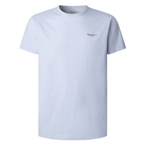 Pepe Jeans für Herren. PM5010180 Original Basic-T-Shirt 3N blau (M), Lässig, Baumwolle, Kurzarm Pepe Jeans für Herren. PM5010180 Original Basic-T-Shirt 3N blau (M), Lässig, Baumwolle, Kurzarm