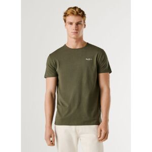 Pepe Jeans für Herren. PM5010180 Original Basic-T-Shirt 3N grün (L), Lässig, Baumwolle, Kurzarm Pepe Jeans für Herren. PM5010180 Original Basic-T-Shirt 3N grün (L), Lässig, Baumwolle, Kurzarm