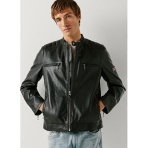 Pepe Jeans für Herren. PM4027262 Sennon Jacke schwarz (XL), Lässig, Leder Pepe Jeans für Herren. PM4027262 Sennon Jacke schwarz (XL), Lässig, Leder