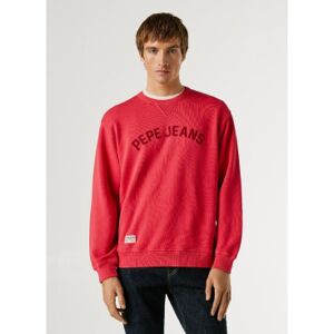 Pepe Jeans für Herren. PM5800146 Gio Crew Sweatshirt rot (M), Lässig, Baumwolle Pepe Jeans für Herren. PM5800146 Gio Crew Sweatshirt rot (M), Lässig, Baumwolle